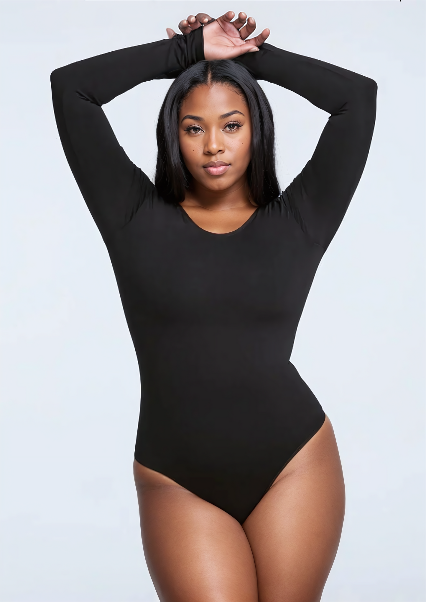 Shaping Bodysuit Long Sleeve Thong