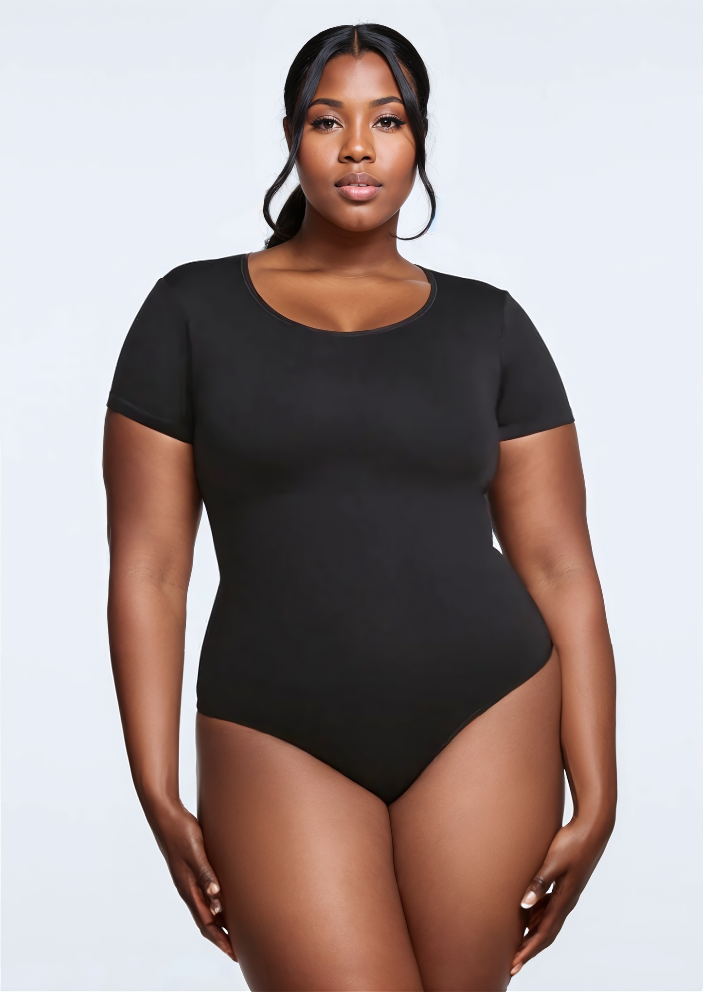 Short Sleeve Thong Bodysuit