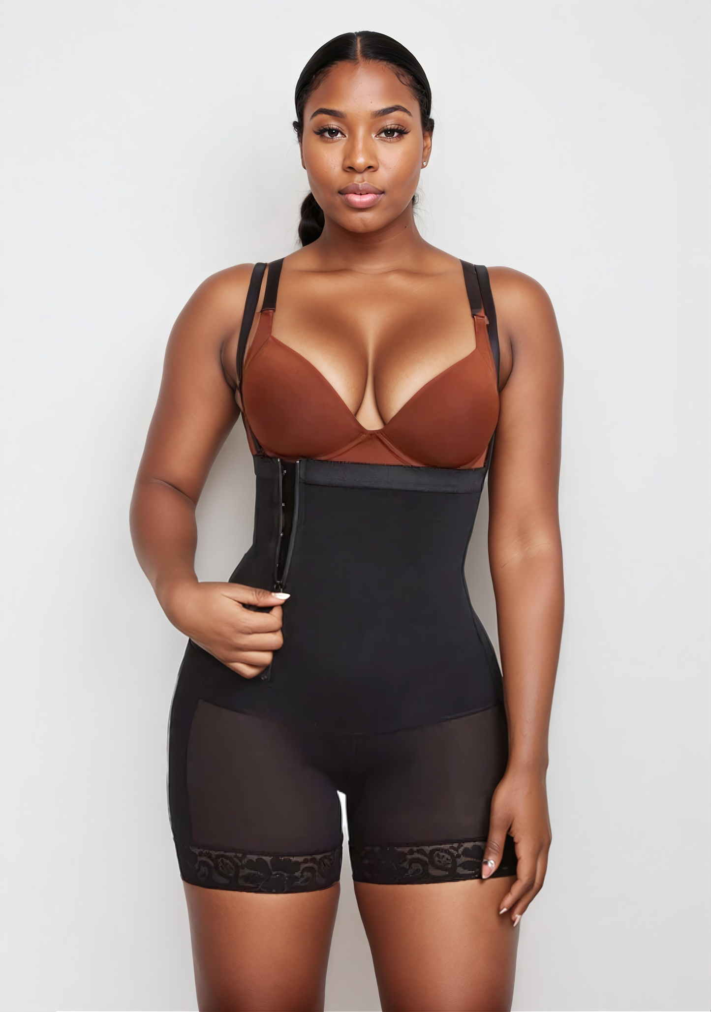 Booty Lifting BodySuit with Side Zipper