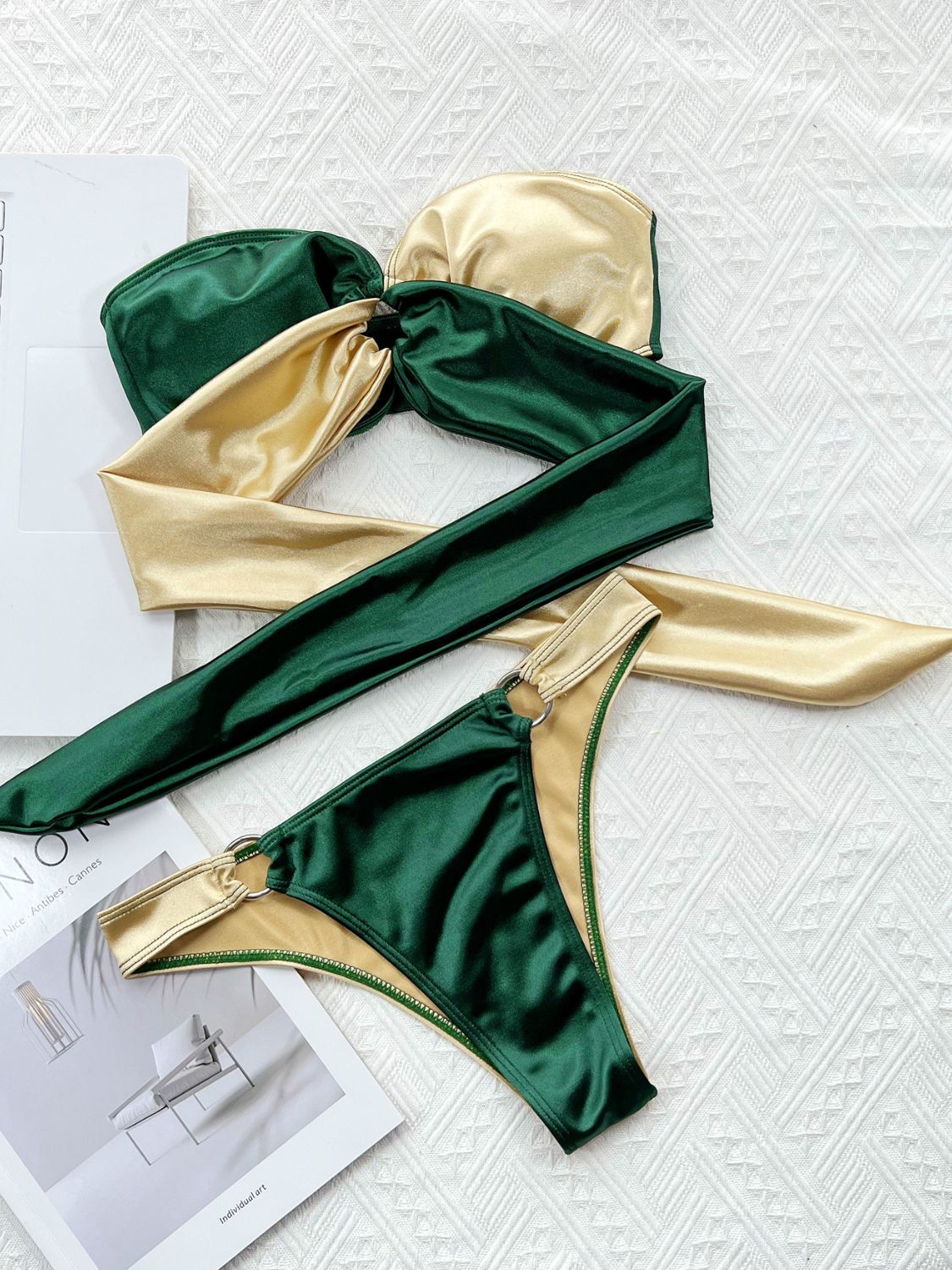 Two Tone Bikini Set Online